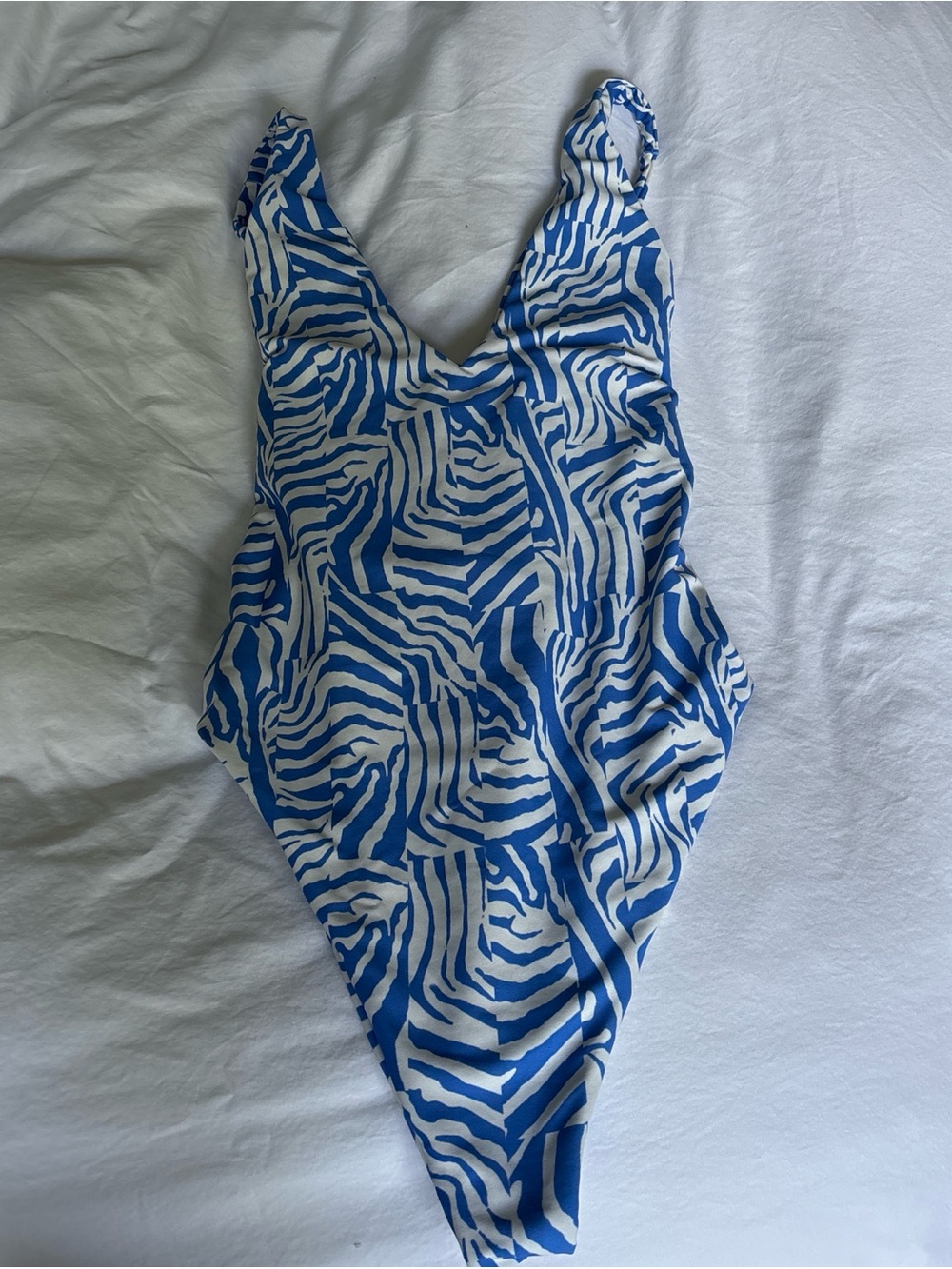SKATIE Blue & White One-Piece Swimsuit